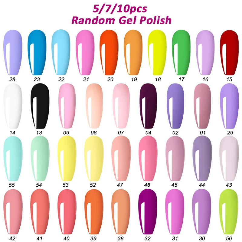 AOPMALL®5/7/10 шт. полуперманентные гель-лаки для ногтей |