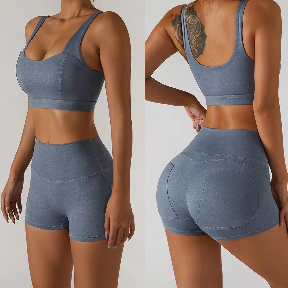 Seamless Yoga Set Women Sportswear Gym Sets Fitness Clothing Women Running Sports Skirts Workout Clothes High Waist Leggings