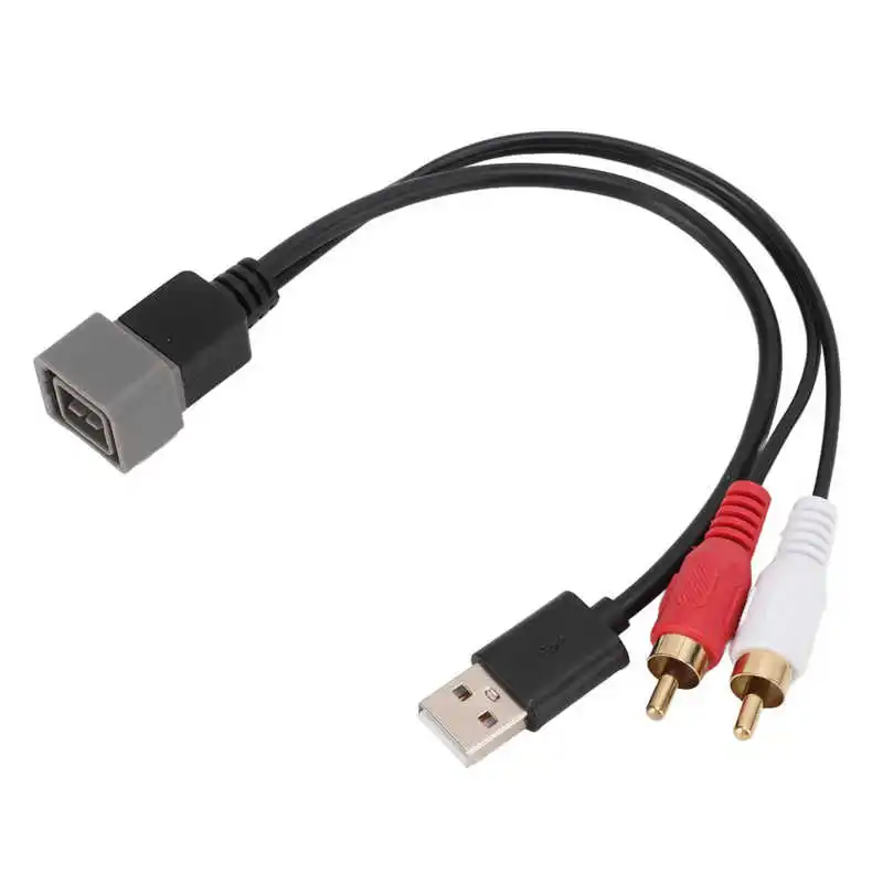 

Audio Input Adapter Cord Car Radio Cable Multifunctional for Auto