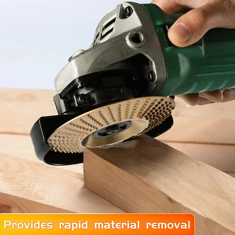 

Retail 4PC Angle Grinder Wood Carving Disc Set,For 4Inch Or 4 1/2Inch Angle Grinder With 5/8Inch Arbor,Wood Shaper Carving Disc
