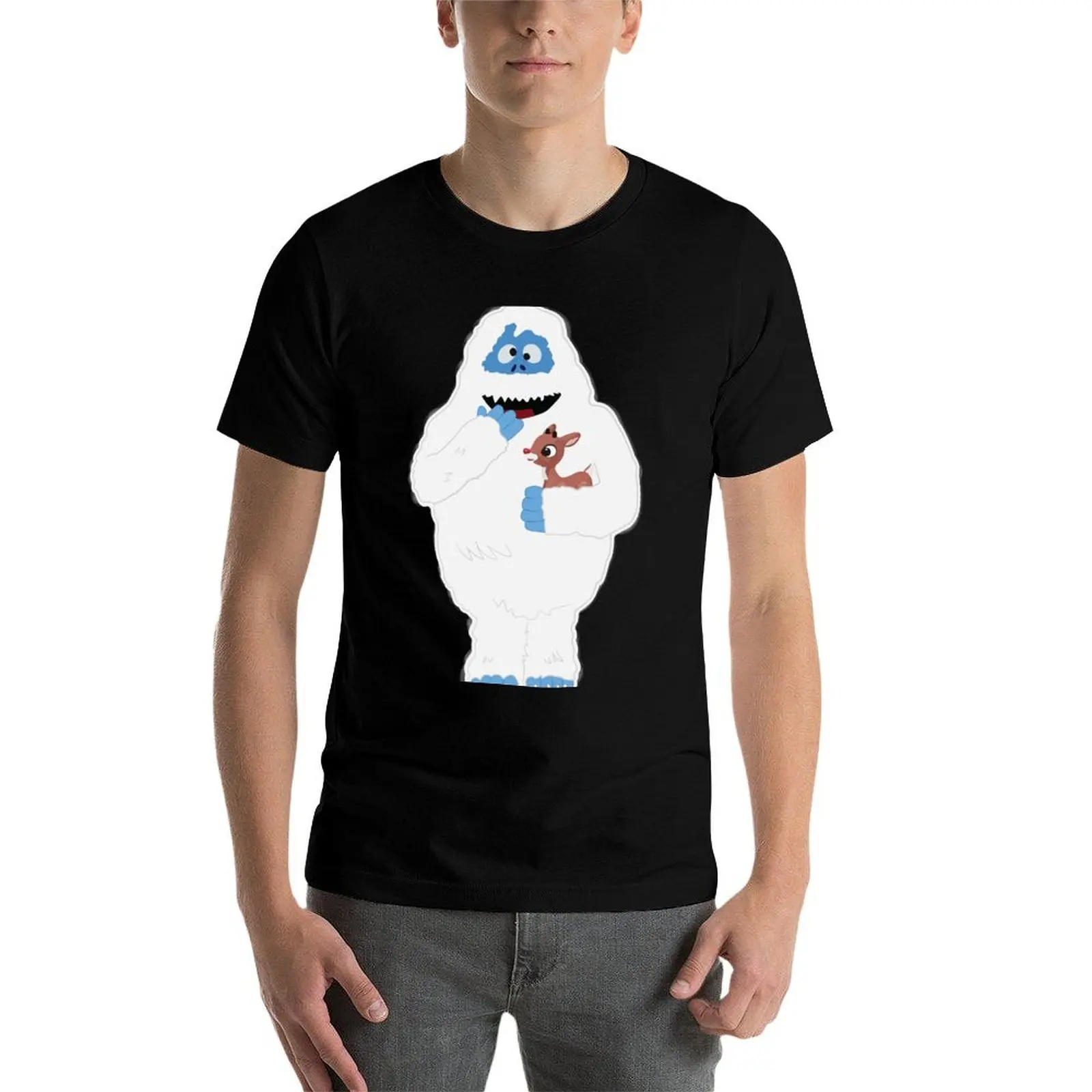 Фото Классический рождественский Абоминабл-Снобмен с Рудольфом? Футболки GraphicLoveShop для мужчин, хлопковые футболки №3