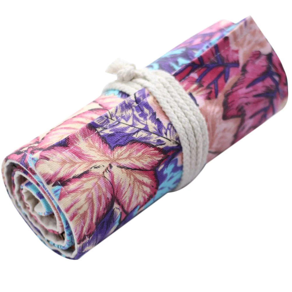 

Роликовый держатель для кистей, органайзер для обертывания, Холщовый художественный органайзер для хранения, цветной контейнер для кистей,...