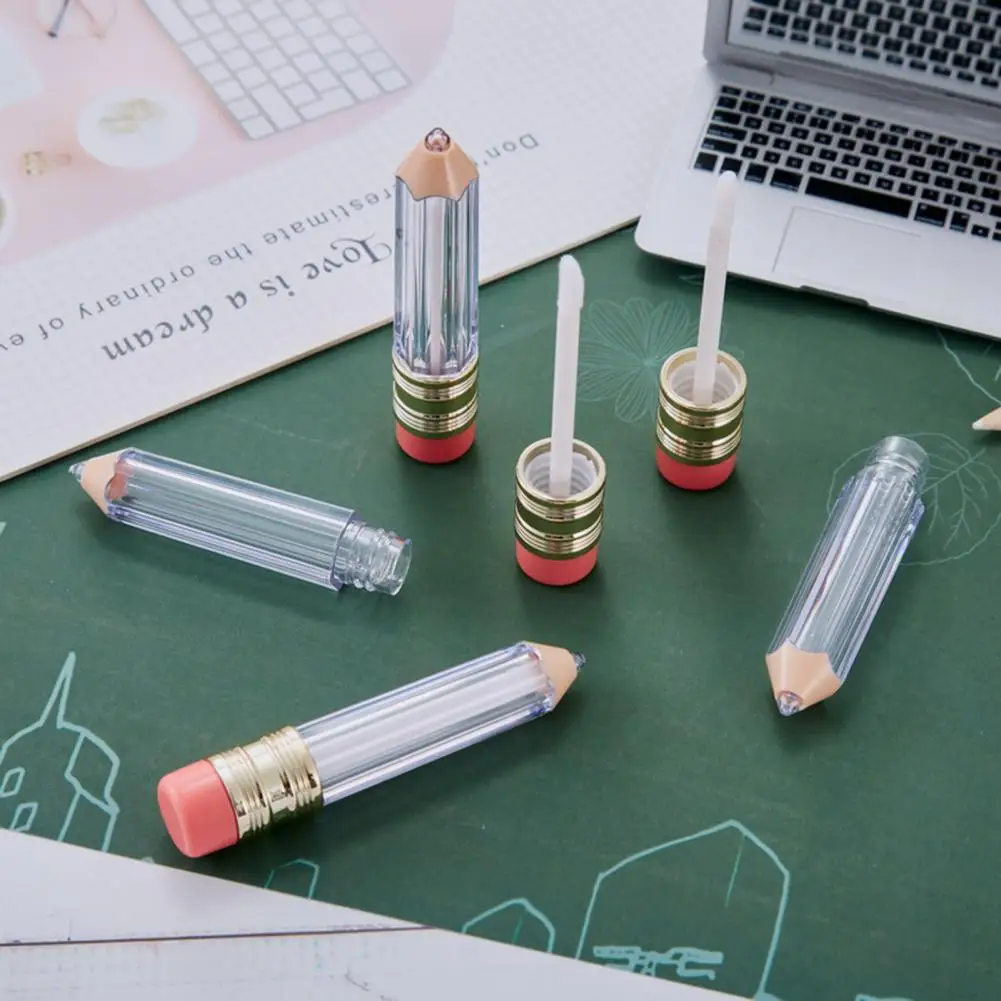 

Durable Lip Gloss Bottle Plastic Lipstick Container Refillable Storage Clear Empty Lip Gloss Tube DIY Cosmetic Supplies