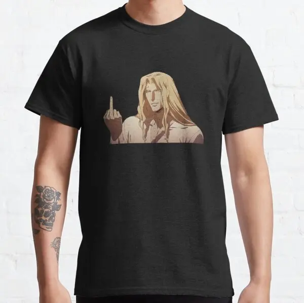

Alucard переворачивающаяся футболка с птицами noctemq, дизайнерские хлопковые футболки, Harajuku Ulzzang размера плюс, дышащие, горячая Распродажа, летние мужские футболки