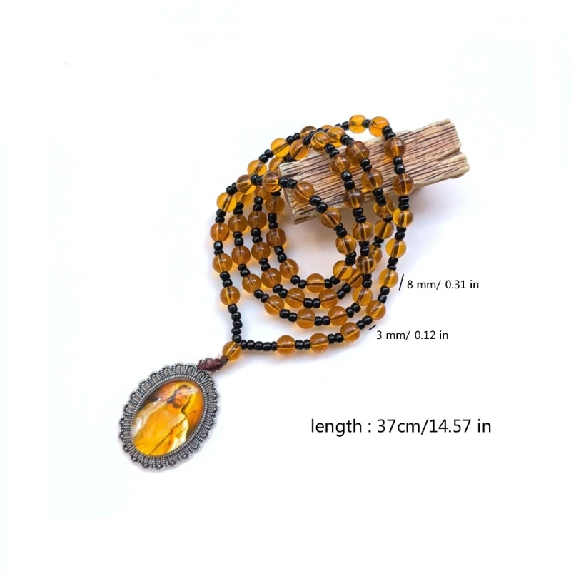 Религиозные украшения на шею шейная цепочка с четками из бисера модная ключицу