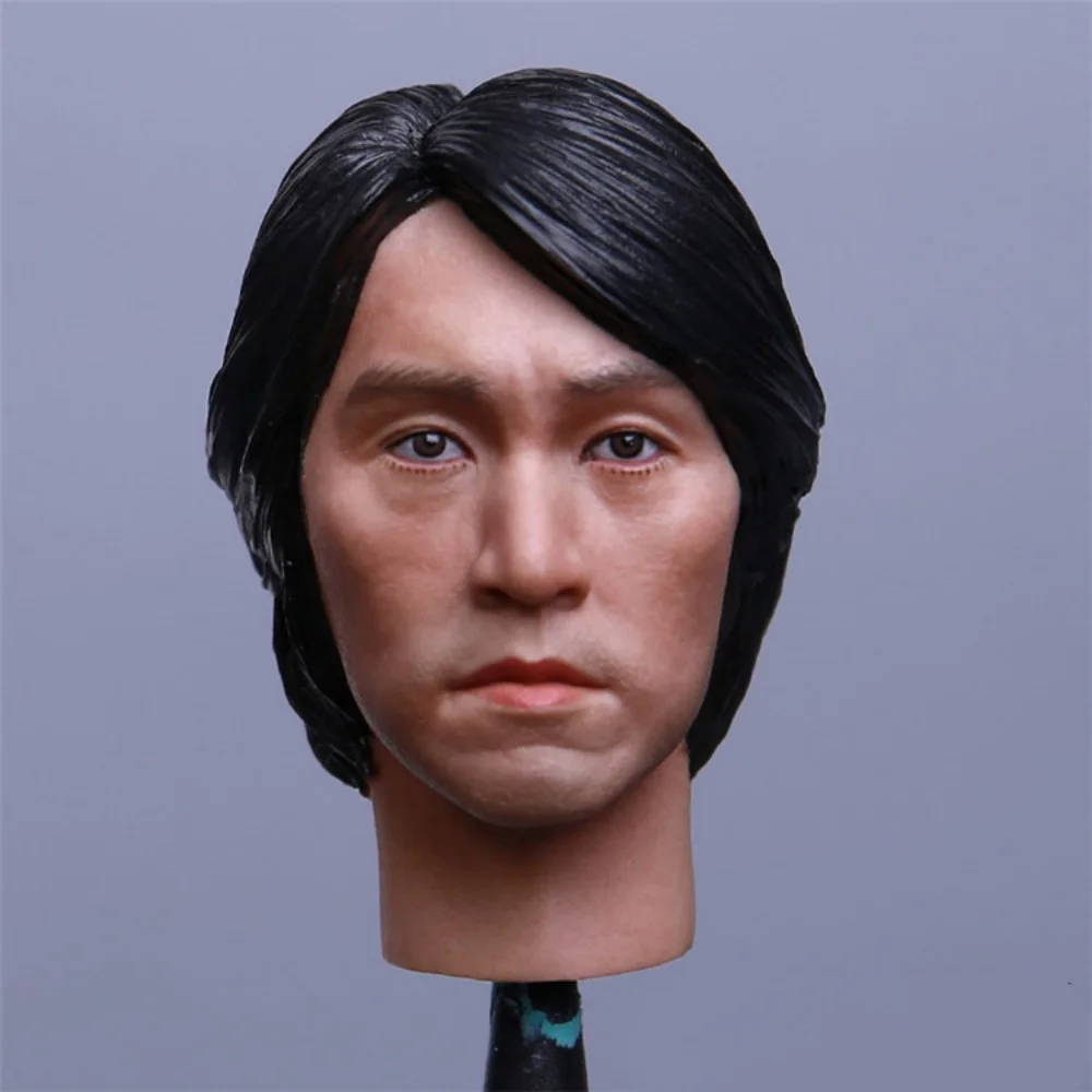 

Stephen Chow Мужская голова резьба звезда игрушки Азиатский актер Модель Кукла-солдат масштаб 1/6 коллекция экшн-фигурки тело