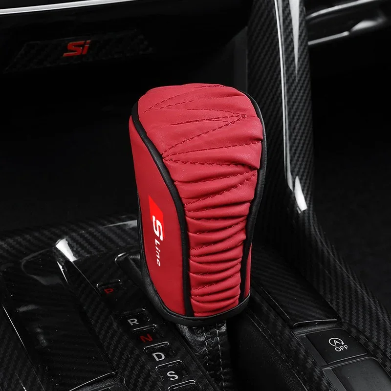 1 шт. новый автомобильный чехол для ручки переключения передач Audi Sline RS A4 A3 A5 A6 A7 A8 Q3