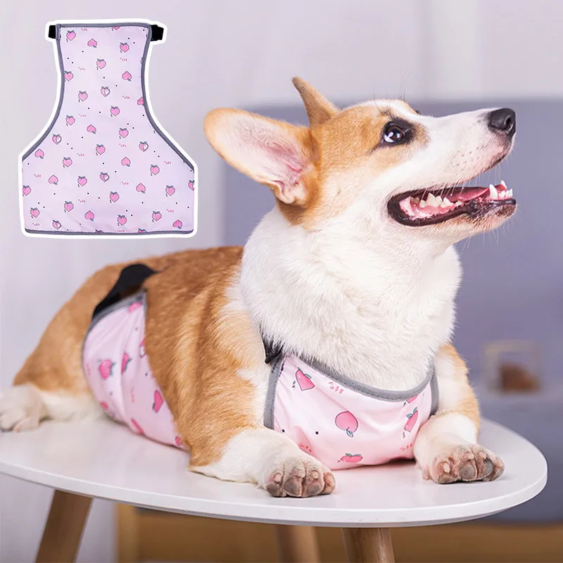 

1PC Raincoat Dog Bellyband Pet Clothes Belly Cover Puppy Outfits Dog Clothes Corgi Bellyband Dog Costume Waterproof Breathable