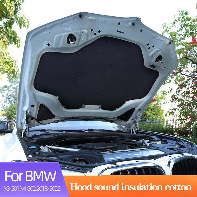 

Front Trunk Soundproof Cotton For BMW X3 G01 X4 G02 2018-2022 Accessories Hood Shock Plate Sound Insulation Protective Tool