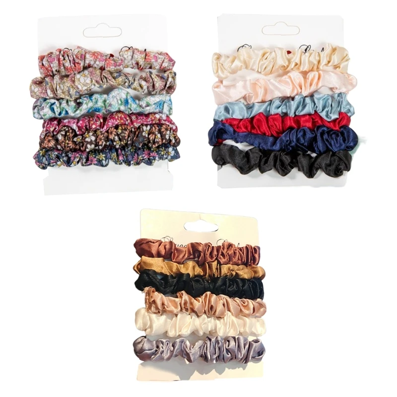 

6Pcs Girls Hair Scrunchies Lovely Hair Ties Elastics Ponytail Holders