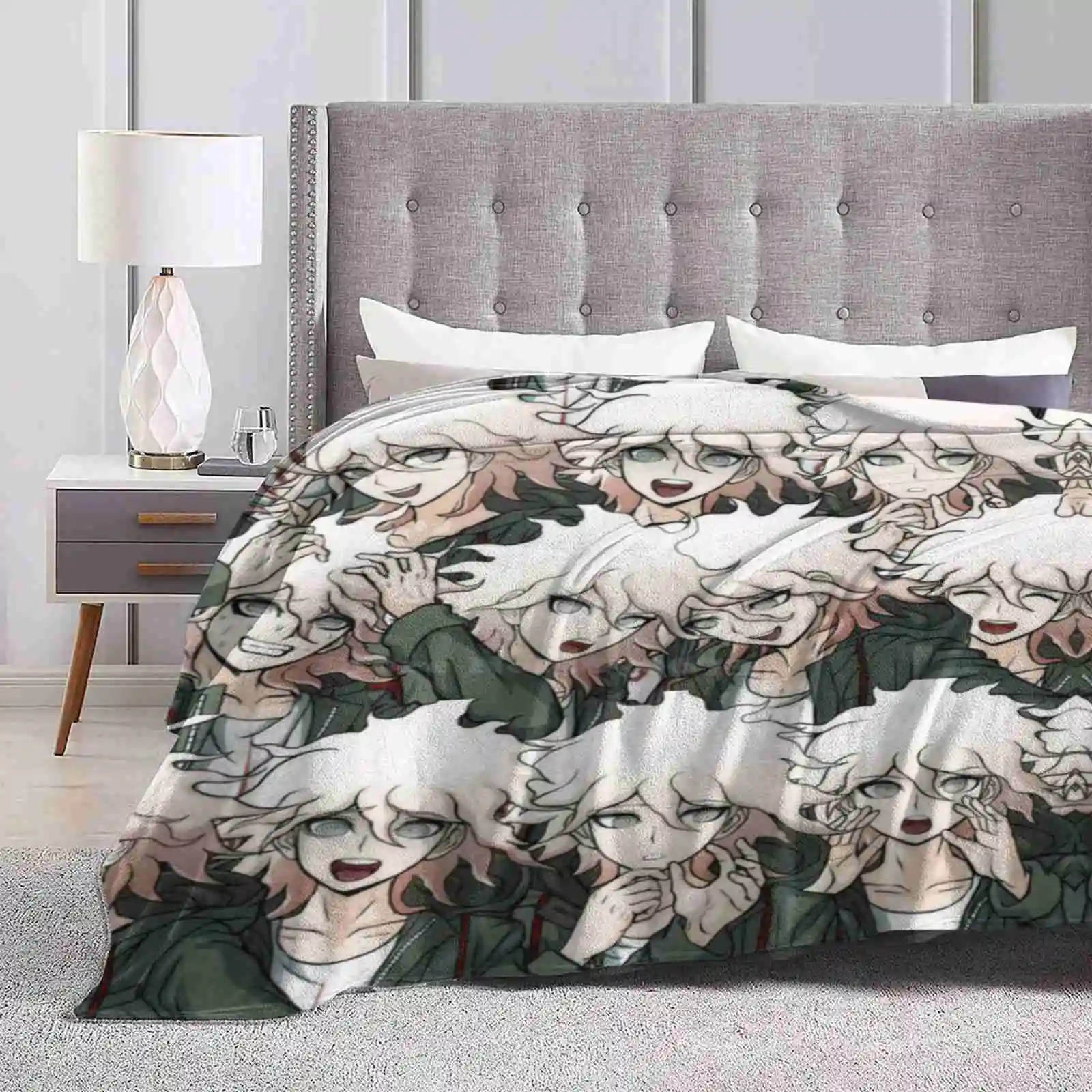 Супер теплые мягкие одеяла Nagito Komaeda накидка на диван/кровать/Путешествие