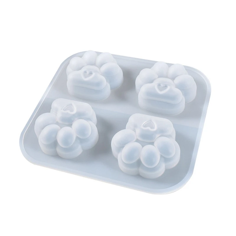 

DIY Crystal Epoxy Mold Drain Design Lotus Leaf Soap Storage Box Silicone Mold