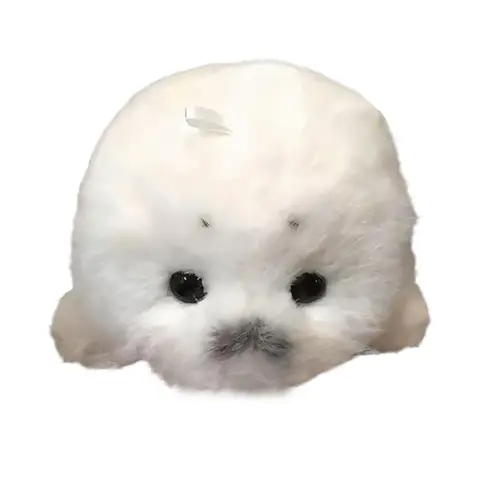Белая плюшевая игрушка Baby Seal 12 см