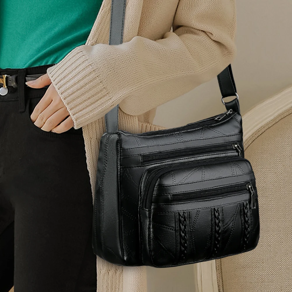 

Simply Crossbody Bags PU Leather Solid Color Simple Messenger Bag Lady Travel Satchels Handbags for Women 2020