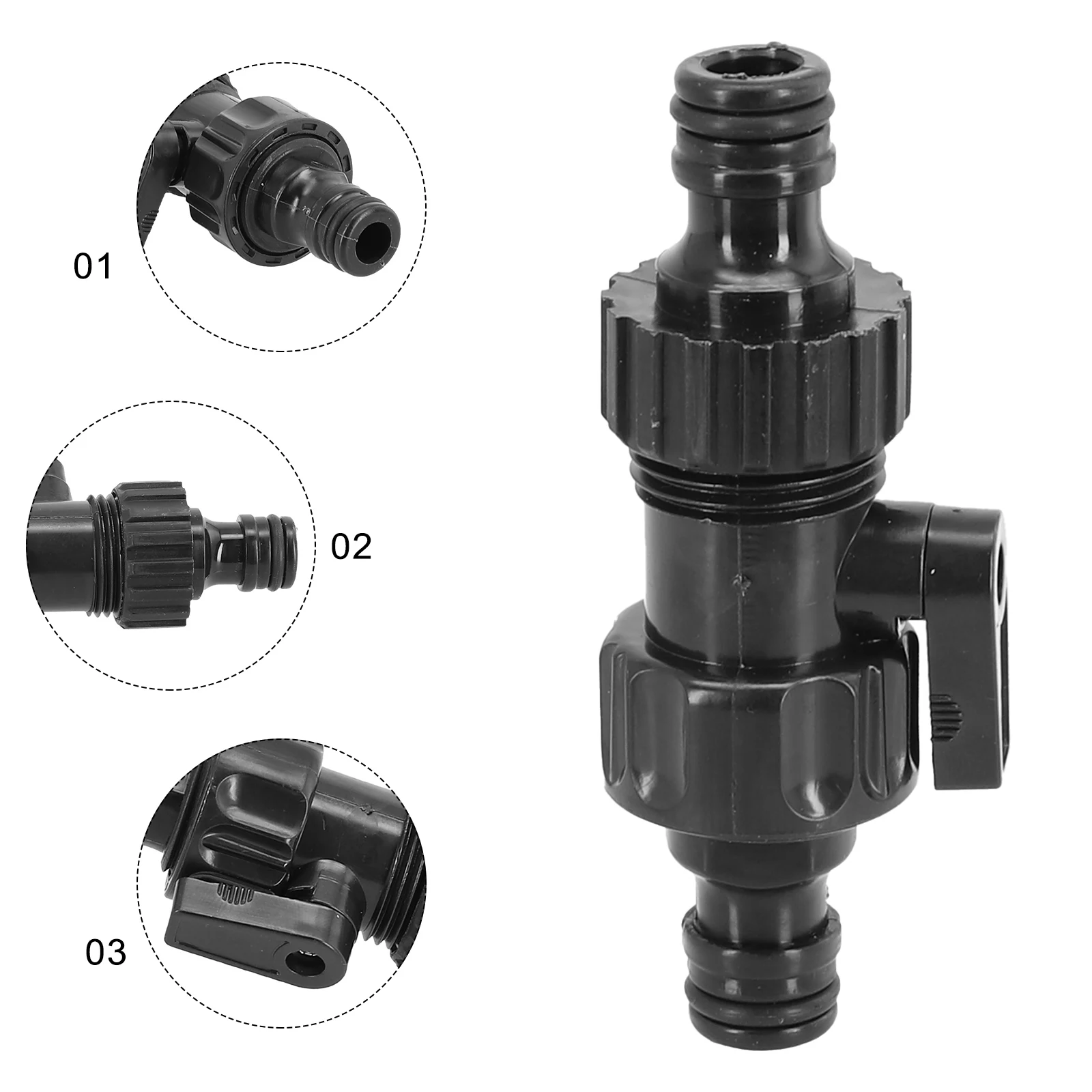 

Garden Hose Pipe Shut-Off Valve Hose Pipe Quick Connector Fitting Connector For Gardening Irrigation High Quality