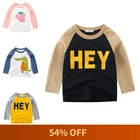 Футболка для мальчиков и девочек от 2 до 8 лет, детские топы на весну и лето 2022, детская хлопковая рубашка с мультяшным рисунком, модная удобная, #5800