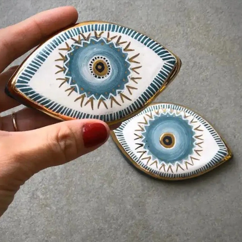 

Blue Evil Eye Wall Hanging Pendant Acrylic Fengshui Ornament Crafts for Home Bedroom Living Room Window Decoration Gift Supplies