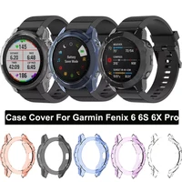 protector clear cases for garmin fenix 6 6s 6xpro tpu fenix6x watch case cover smart bracelet protective frame shell accessories