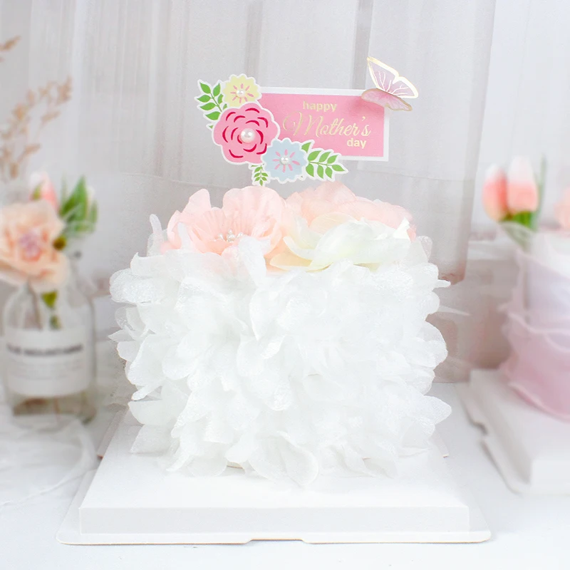 Топпер для торта на день матери Цветочная корона украшение мамы рождения кексов