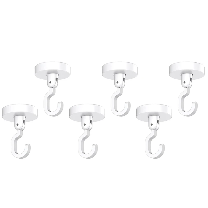 

Strong Bonding Ceiling Hook (Pack Of 6) Wall Hook Shower Hook [Not Damaged] [Heavy Duty]