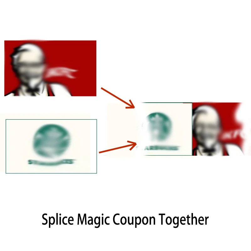 

Two Magic Coupons Combined into One Rejoined Express By Joao Magic Tricks Close Up Magic Street Magic Props