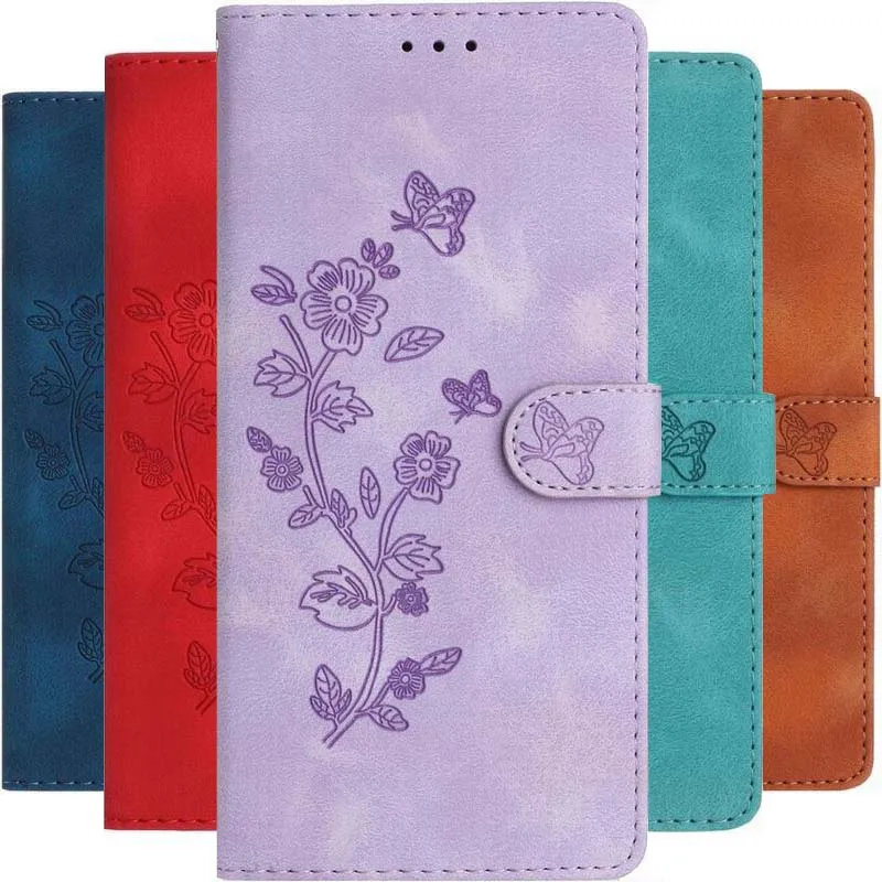 

Lovely Protect Phone Cover For Samsung Galaxy S10 S9 S8 S23 S22 S21 S20 FE 5G Ultra Plus Book Style Plain Leather Case DP17E