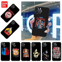 matte case for iphone 13 12 11 pro max se xr xs x 7 8 6 6s plus mini ultraman anime silicone black protective soft phone cover