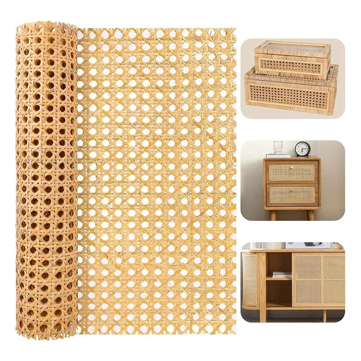 Ленты из натурального ротанга шириной 16 дюймов длиной 40