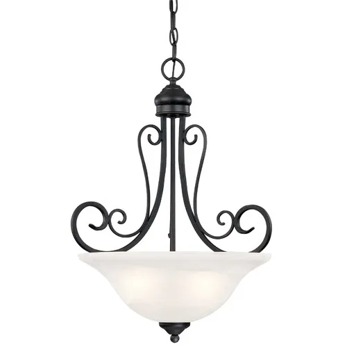 

Tuscany 3-Light Chandelier - Finish Textured Black