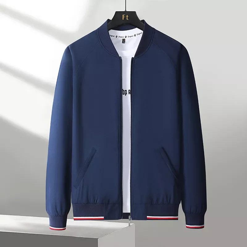 

NEW 2023 Spring Autumn Mens Bomber Jacket Casual Men Outwear Windreaker Zipper Coats Fashion Slim Fit Business Jacket Man Clothi