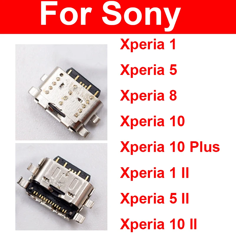Микро USB зарядный порт для Sony Xperia 1 5 8 10 10 Plus Xperia 1 II 5 II 10 II Mini Tpye C USB зарядное устройство док-разъем запчасти