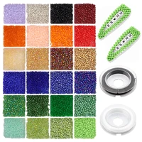 234mm glass seed bead bag small crafting bead and kit diy crafting bracelet bracelet earring neckle jewelry making