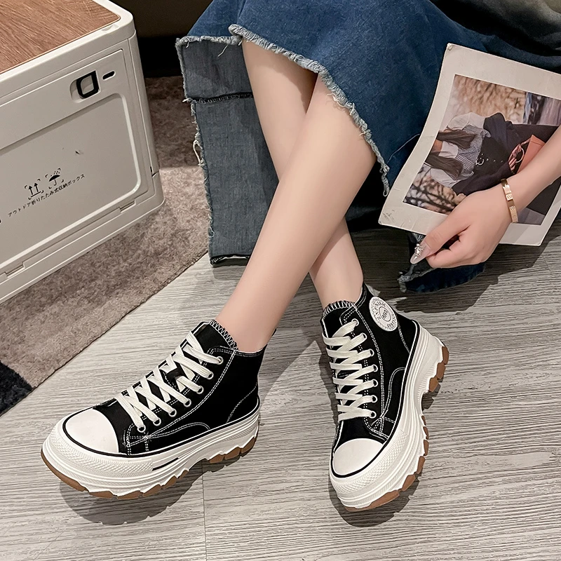 RALSWNAY Женские парусиновые вулканизированные туфли со шнуровкой и лоскутным