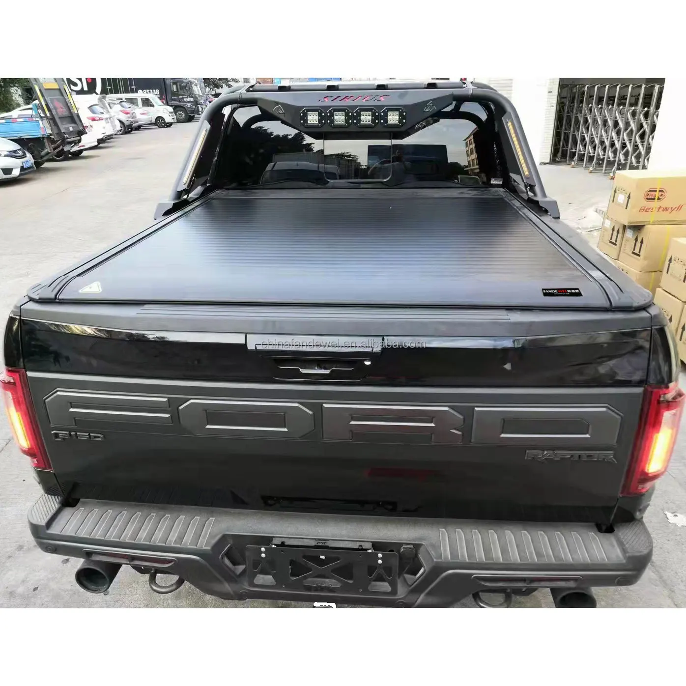 

Custom-Fit best selling waterproof pickup auto Accessories body kit truck cover roller lid rolling cover with LED