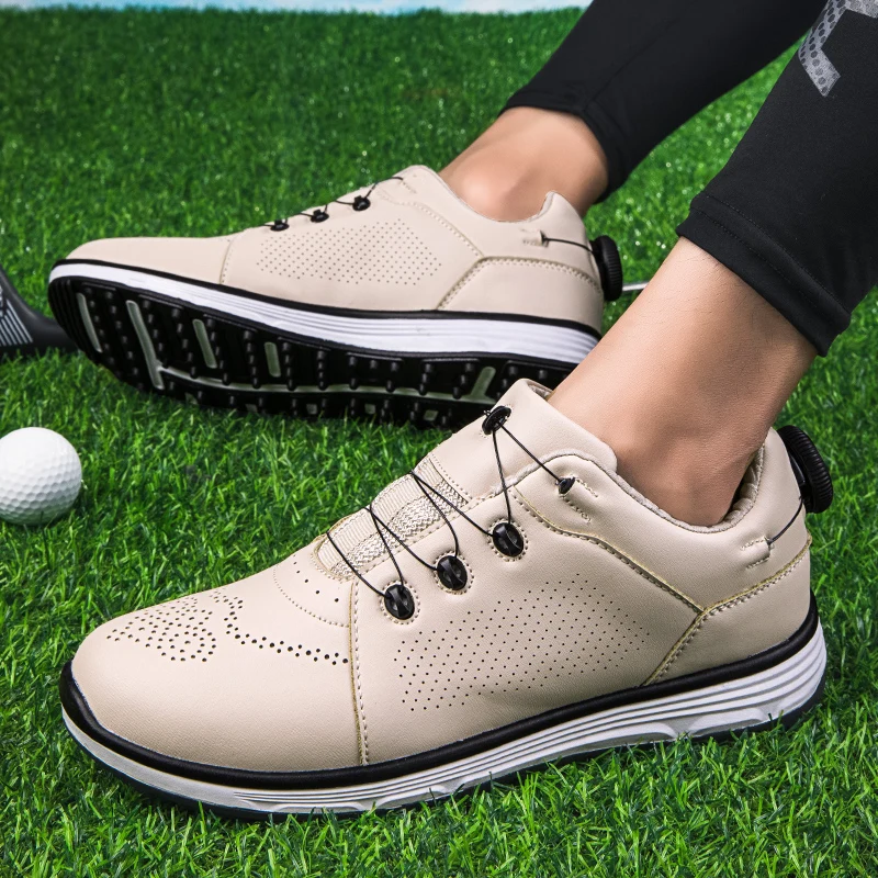 Professional Men's and Women's Golf Shoes Quick Lace-up Golf Training Shoes Men's Anti-slip Exercise Golf Shoes Size 36-47