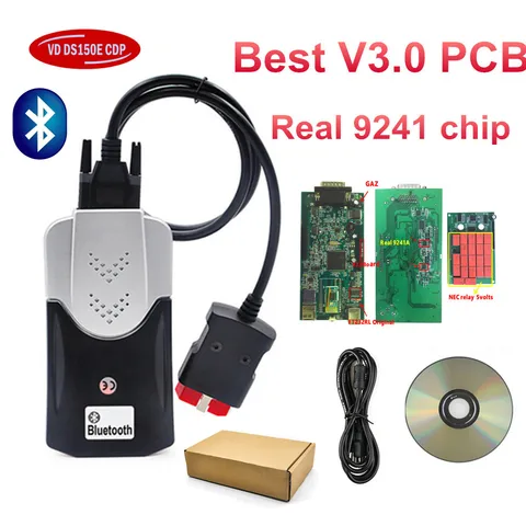 Лучший V3.0 PCB 2021,11 Keygen V3 с 21 реле 9241 чип RT232RL для Tnesf Delphis Orpdc VD DS150E CDP Bluetooth VD TCS CDP Pro