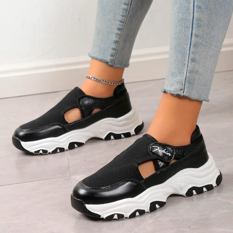 

Shoes for Women 2023 Fashion Platform Women's Vulcanize Shoes Spring Casual Ladies Walking Flats Slip-on Solid Female Sneakers