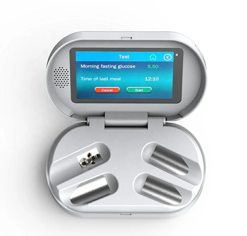 

OEM/ODM Portable Digital LCD Display No test paper required Non-invasive blood glucose meter