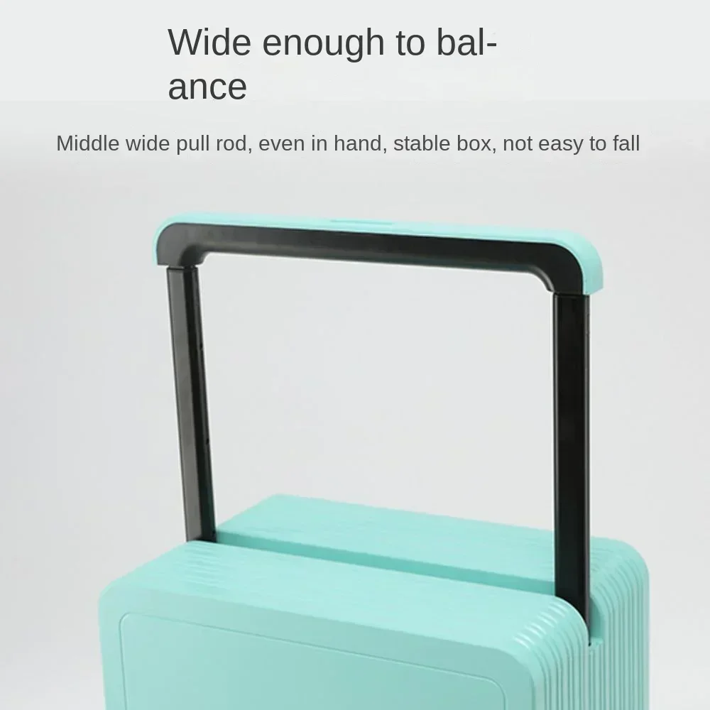 Новый популярный чемодан с широкой ручкой открывающийся спереди багажный сумки