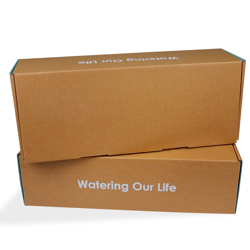 

Kraft paper custom logo mail box delivering necktite