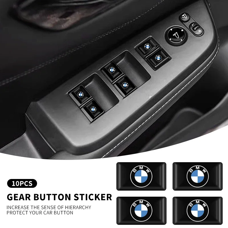 10 шт. 3D эпоксидная наклейка на руль Стайлинг автомобиля внутренние наклейки для