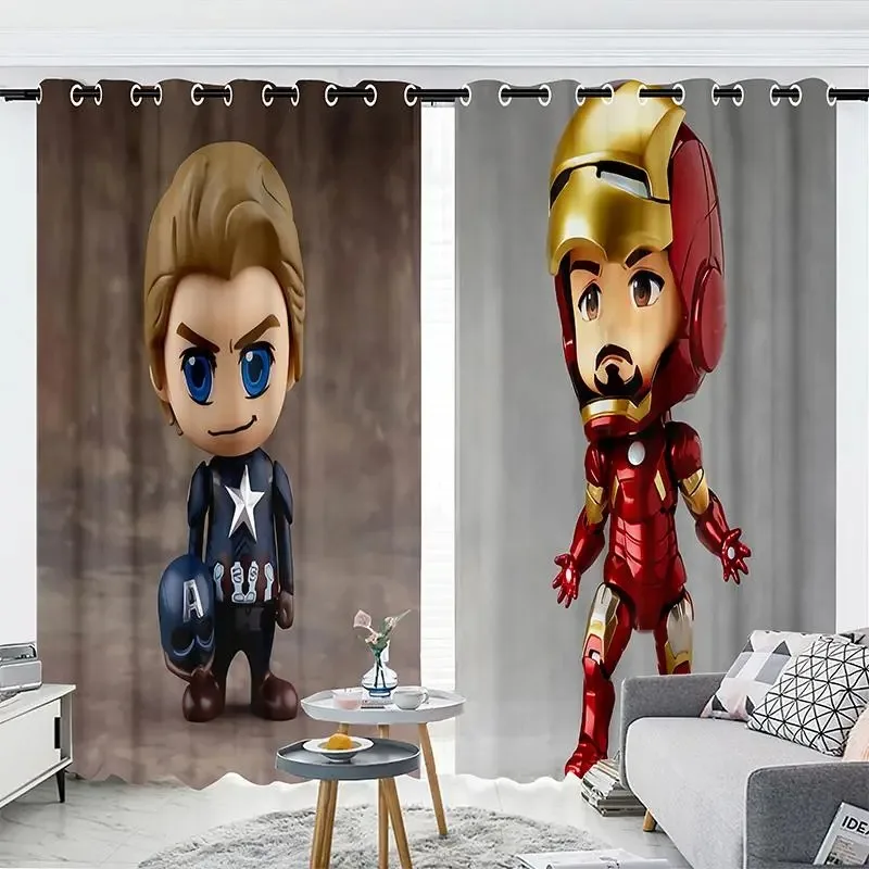 

Затеняющие шторы Disney Spiderman Captain America, шторы на заказ для украшения дома