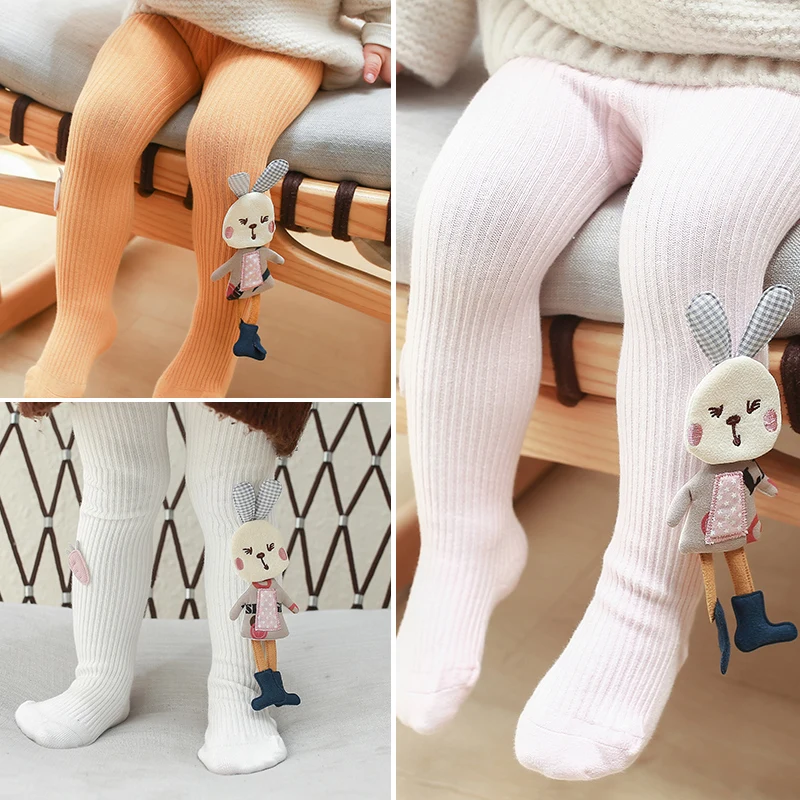 0-4Y Toddler Princess Girls tights Cute 3D Cartoon Rabbit Carrot infant Pantyhose Warmer Cotton Child kids Leggings pour filles