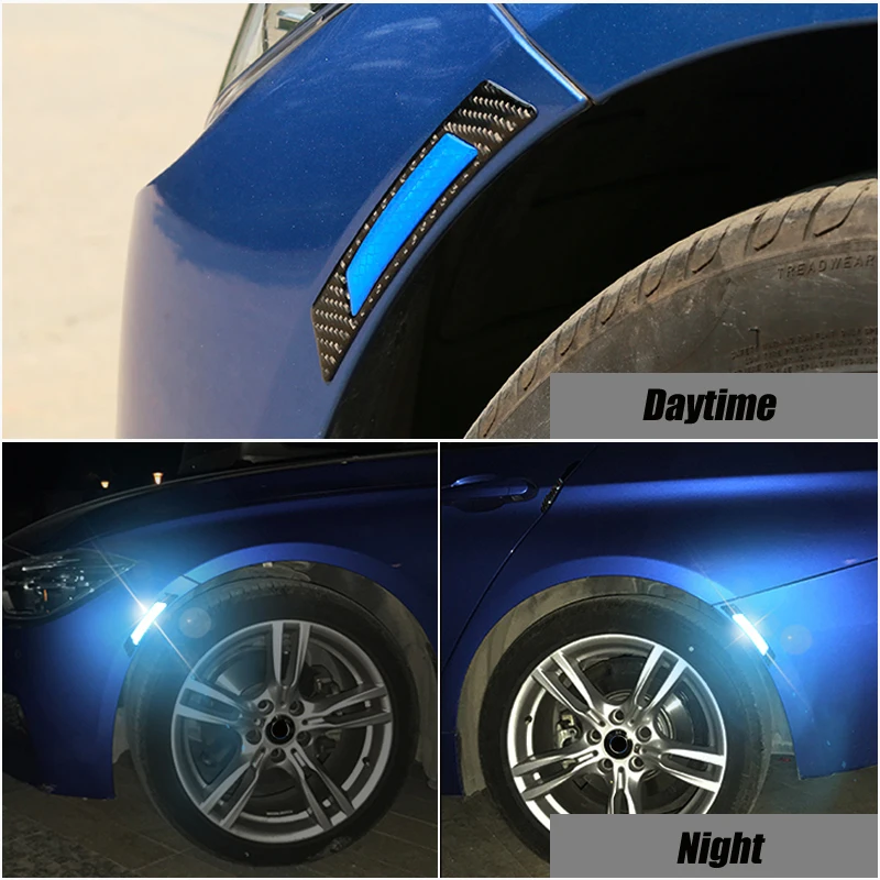 

Car Wheel Eyebrows Reflective Stickers Safety Warning Protective Strip For Hyundai Solaris Accent I30 Ix35 Elantra Santa Fe