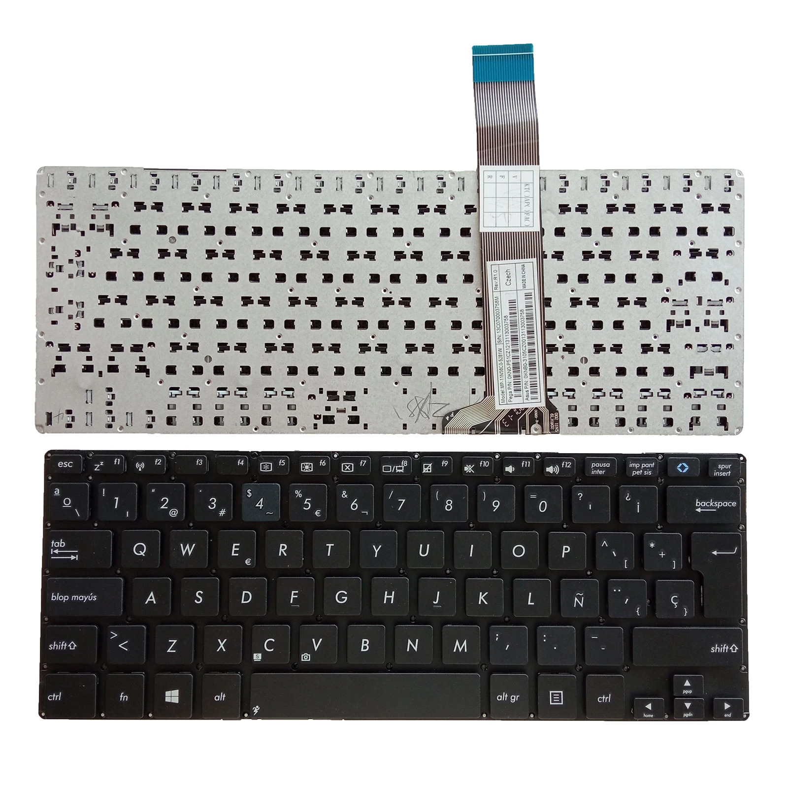 Испанская клавиатура для ASUS X302L X302LA X302LJ X302UV R301L R301LA R301LJ