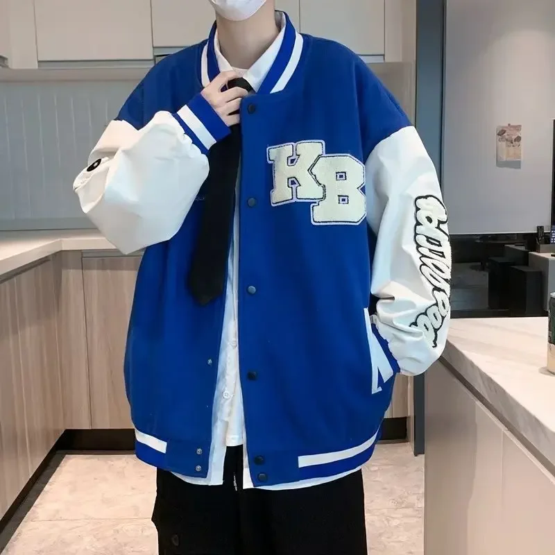 Куртка мужская бейсбольная в стиле кэжуал на осень/зиму 2023