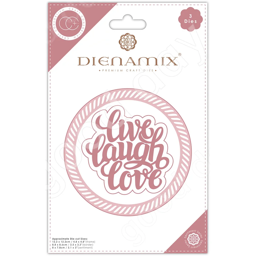 

Live Laugh Love - Cutting Die Metal Cutting Dies Forscrapbook Diary Decoration Embossing Template Diy Card 2022 Easter