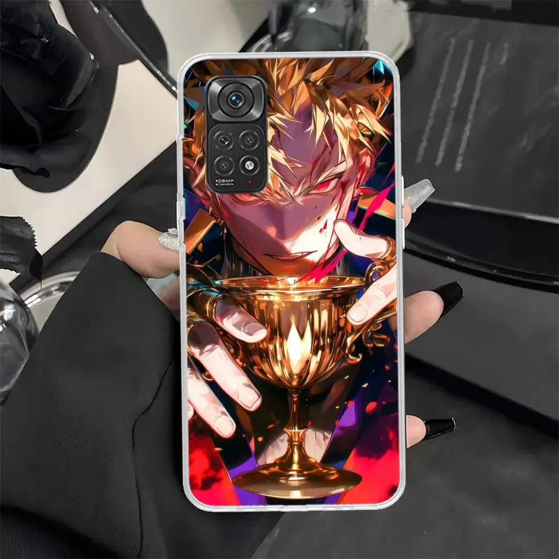 Чехол для телефона Fate Zero Stay Night Gilgamesh Xiaomi Redmi Note 14 13 12 11 Pro Plus 12S 11S 10S 10 11E 11T 9 9S Soft Shoc