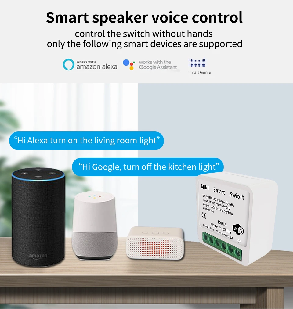 

Умный выключатель Homekit Tuya ZigBee, мини-выключатель с дистанционным управлением, Wi-Fi 3,0, Модуль Автоматизации, работает с Alexa Google Home