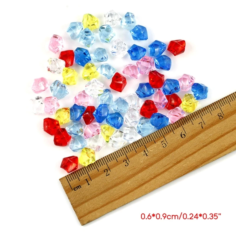 Кубики колотого льда акриловая галька для дорожек двора и декоративных камней